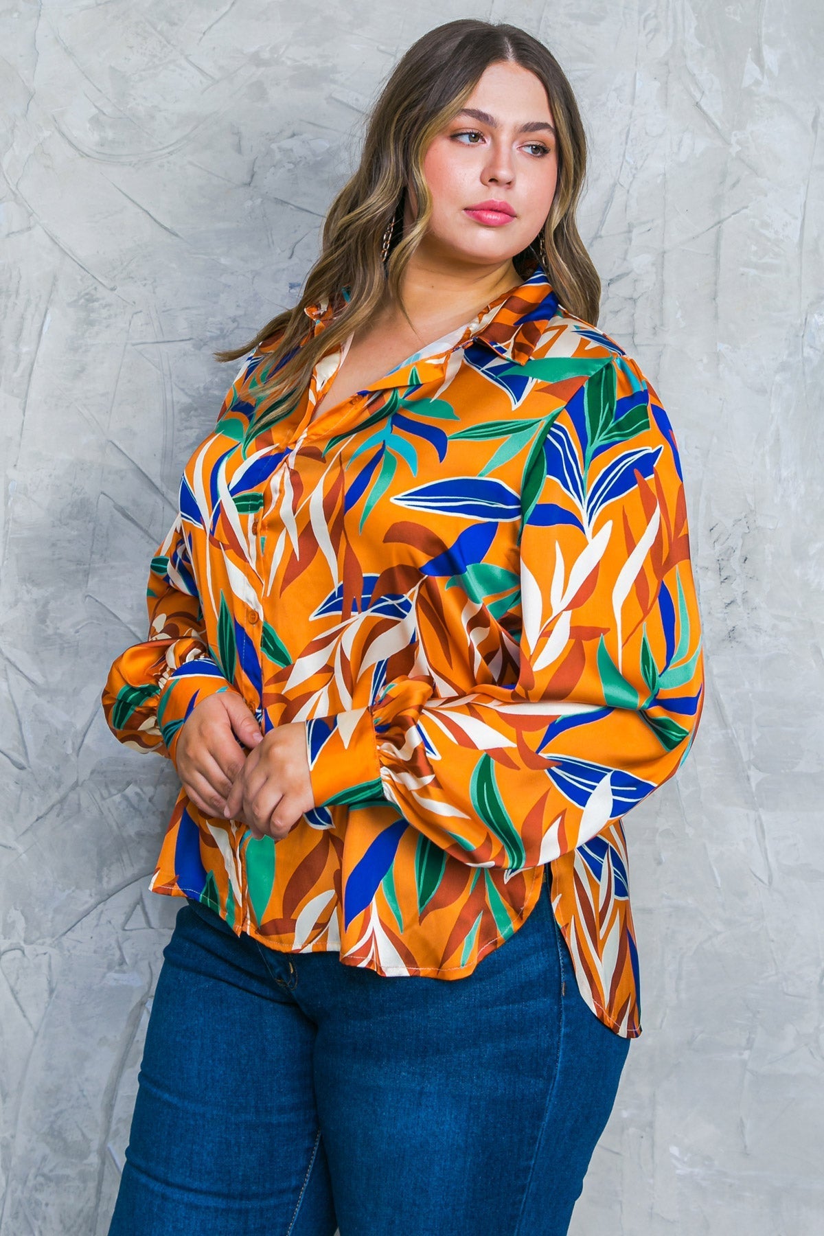 FEELS LIKE FALL WOVEN TOP Flying Tomato